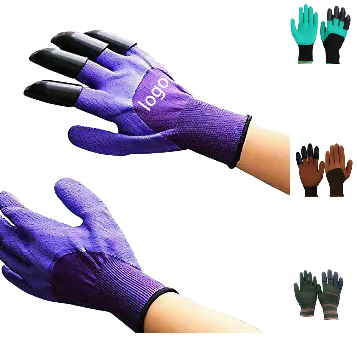 Garden Claw Gloves Tough Latex Digging