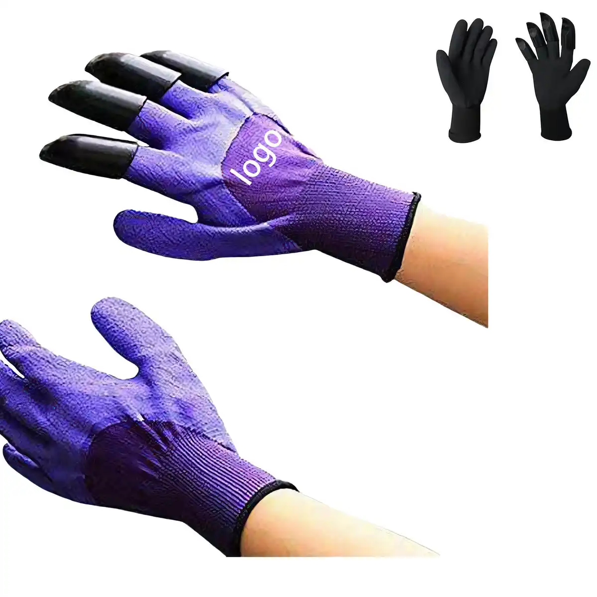 Garden Claw Gloves Tough Latex Digging product detail view