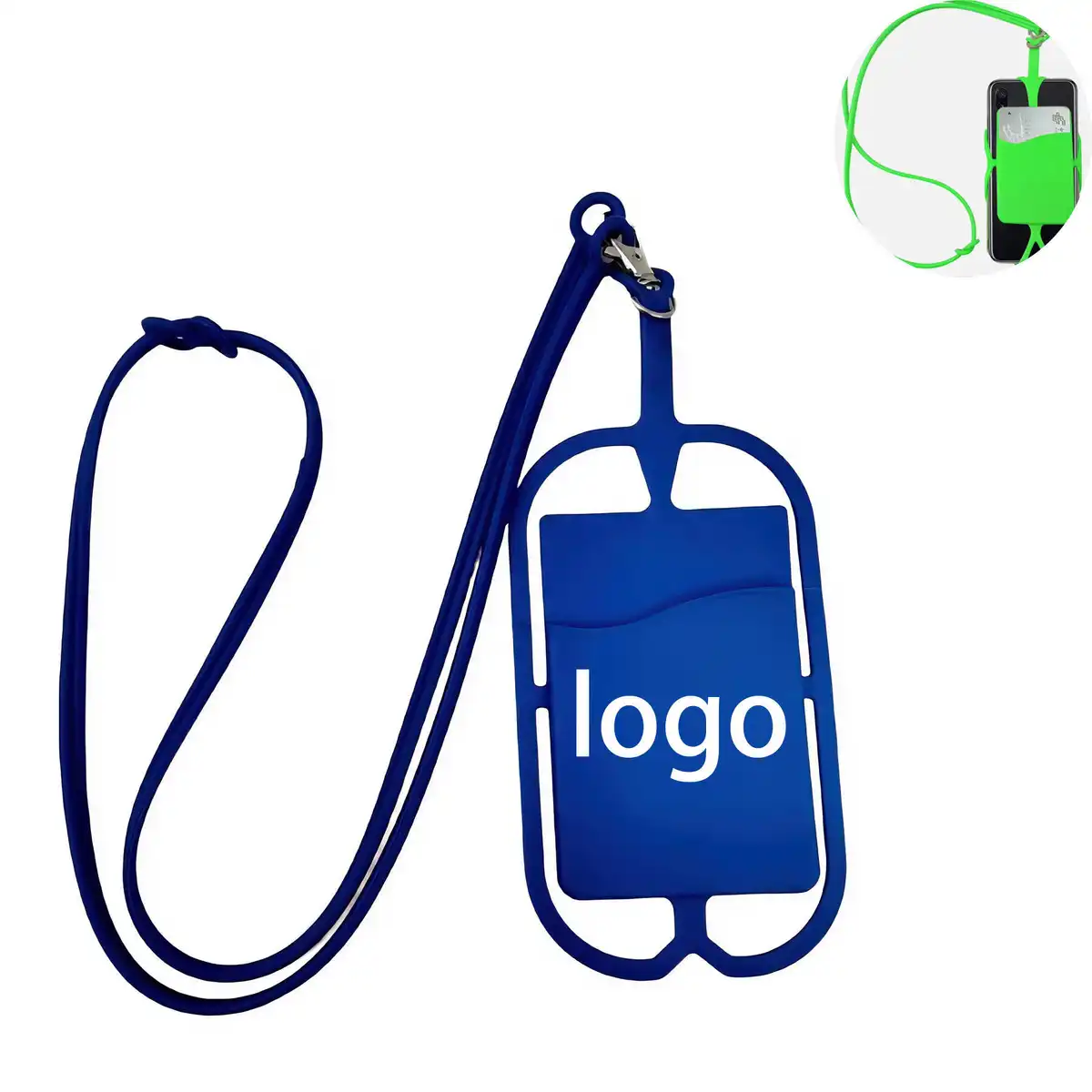 Silicone Phone Strap Card Holder