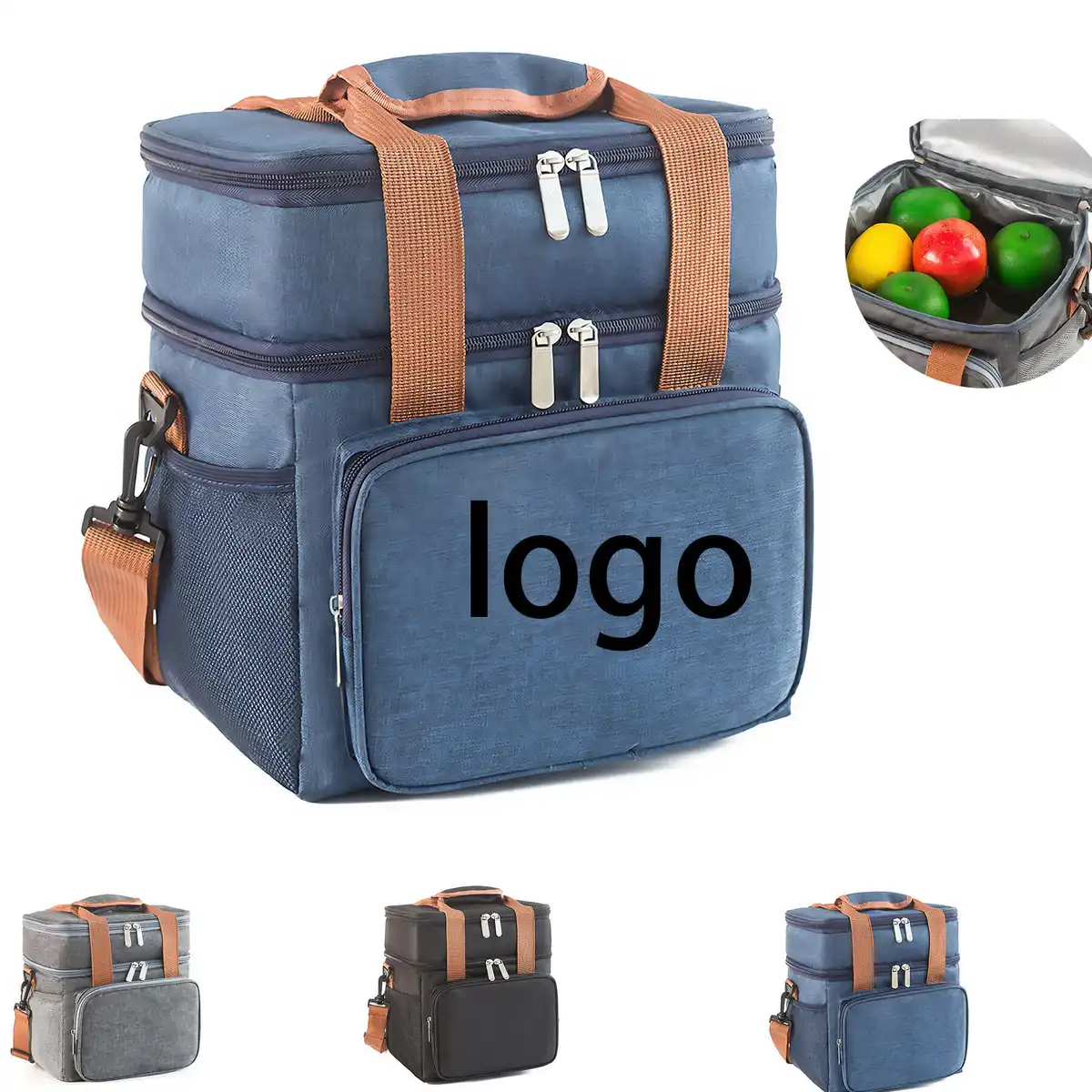 Insulated Oxford Lunch Tote