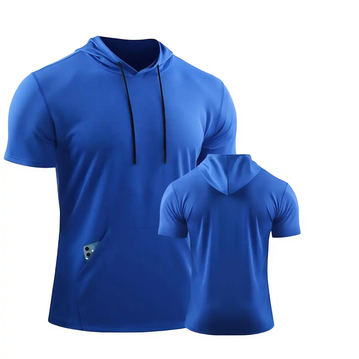 Performance Gym Hoodie Moisture Wicking product with accessories