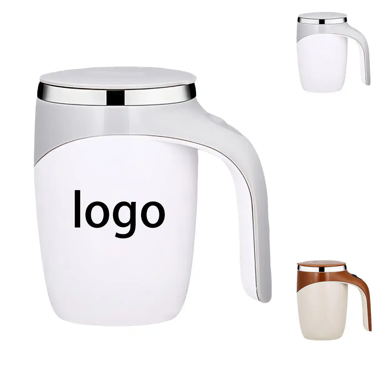Stainless Steel Auto Stirring Mug product detail view