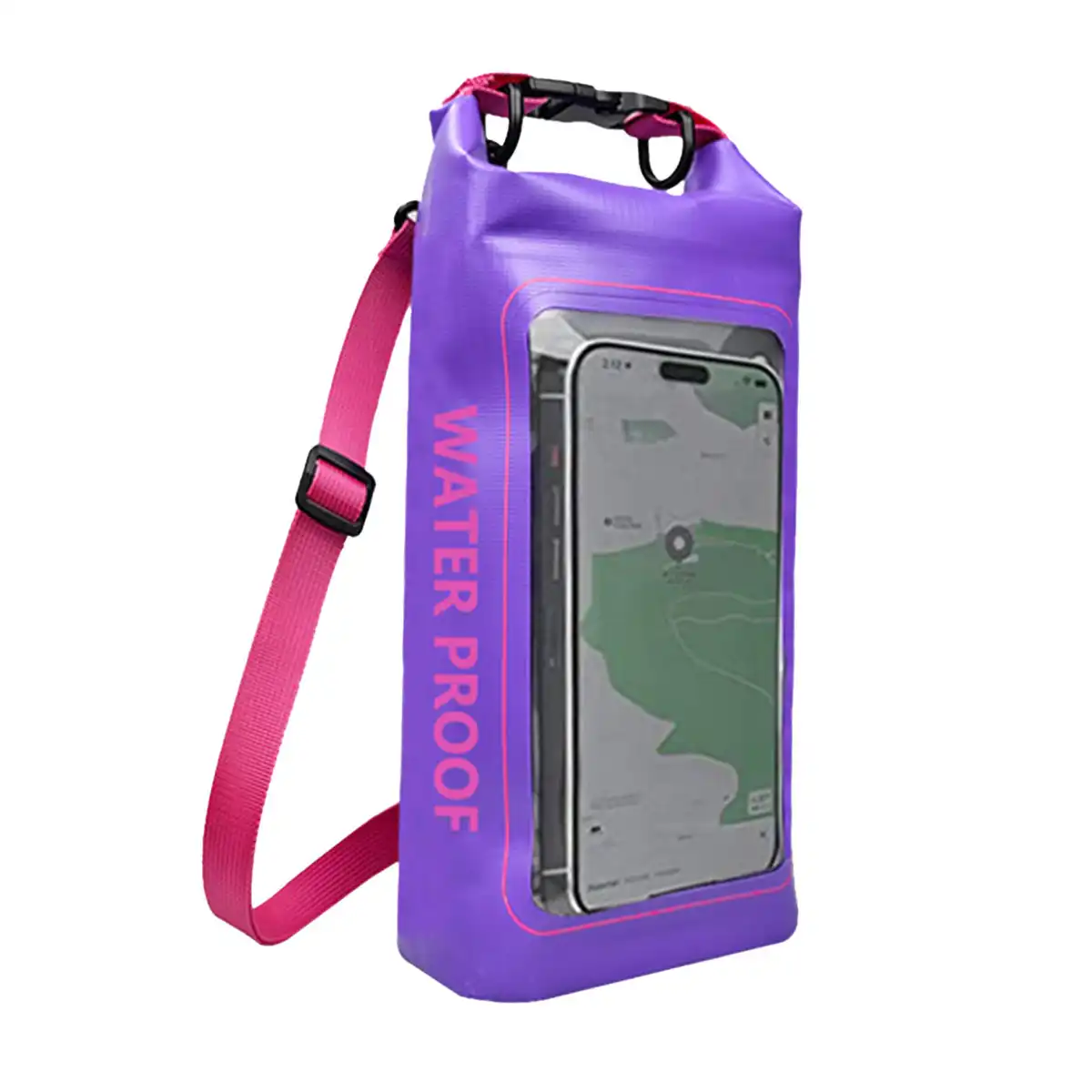 Clear Waterproof Crossbody Phone Pouch custom logo imprint view