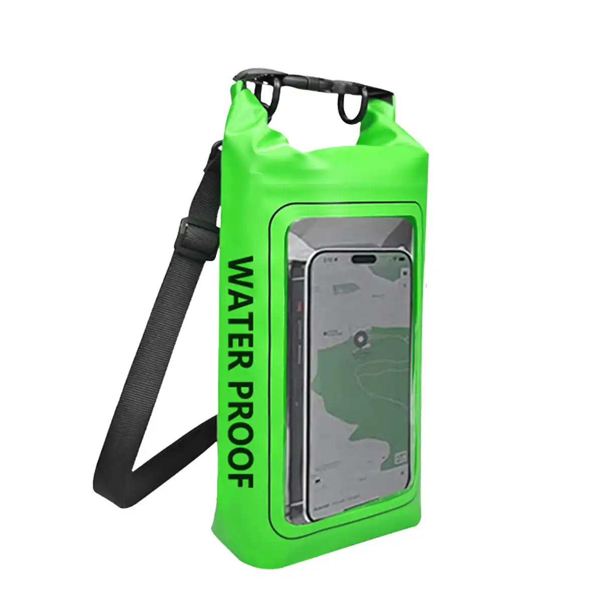 Clear Waterproof Crossbody Phone Pouch product in use