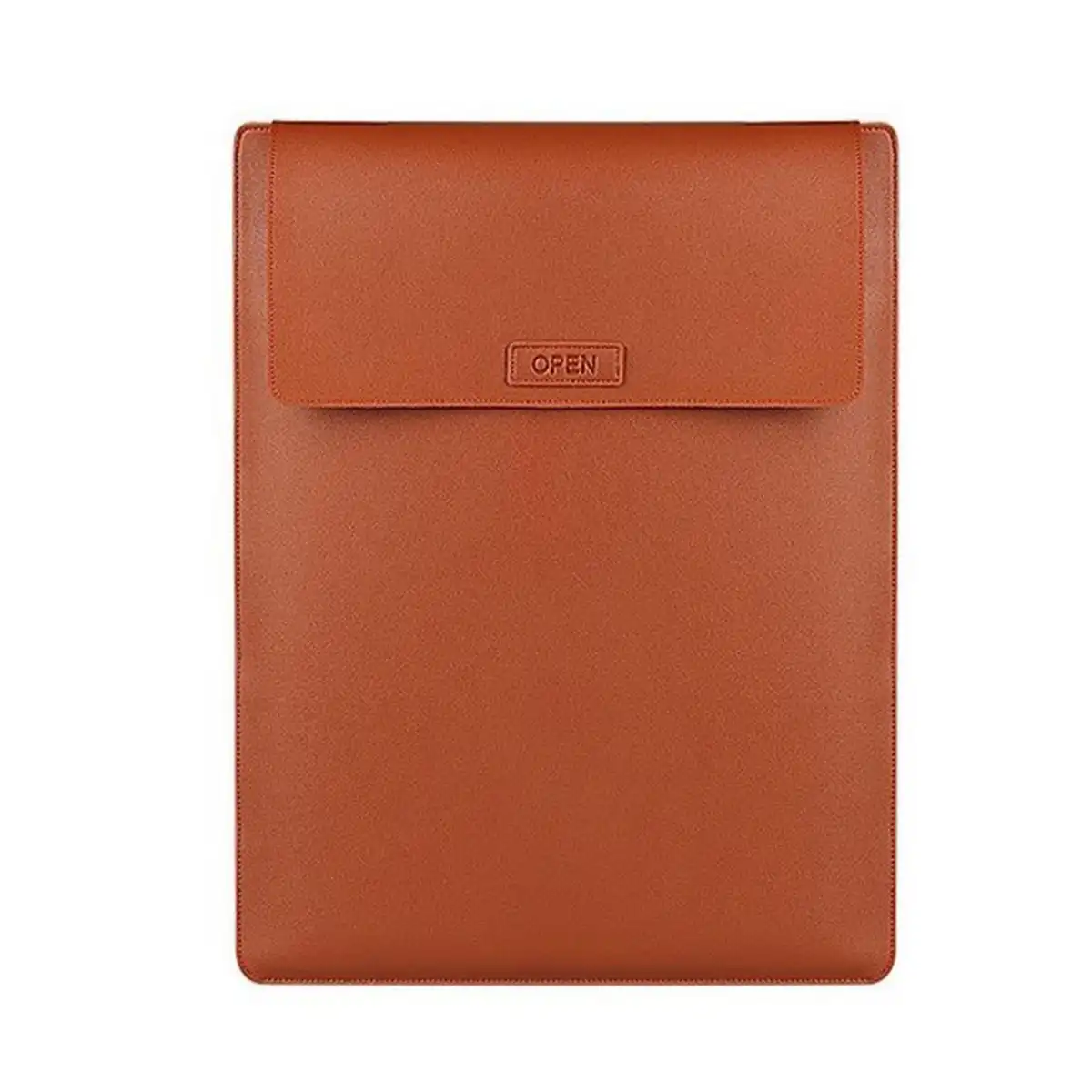Leather Laptop Sleeve with Stand product close-up