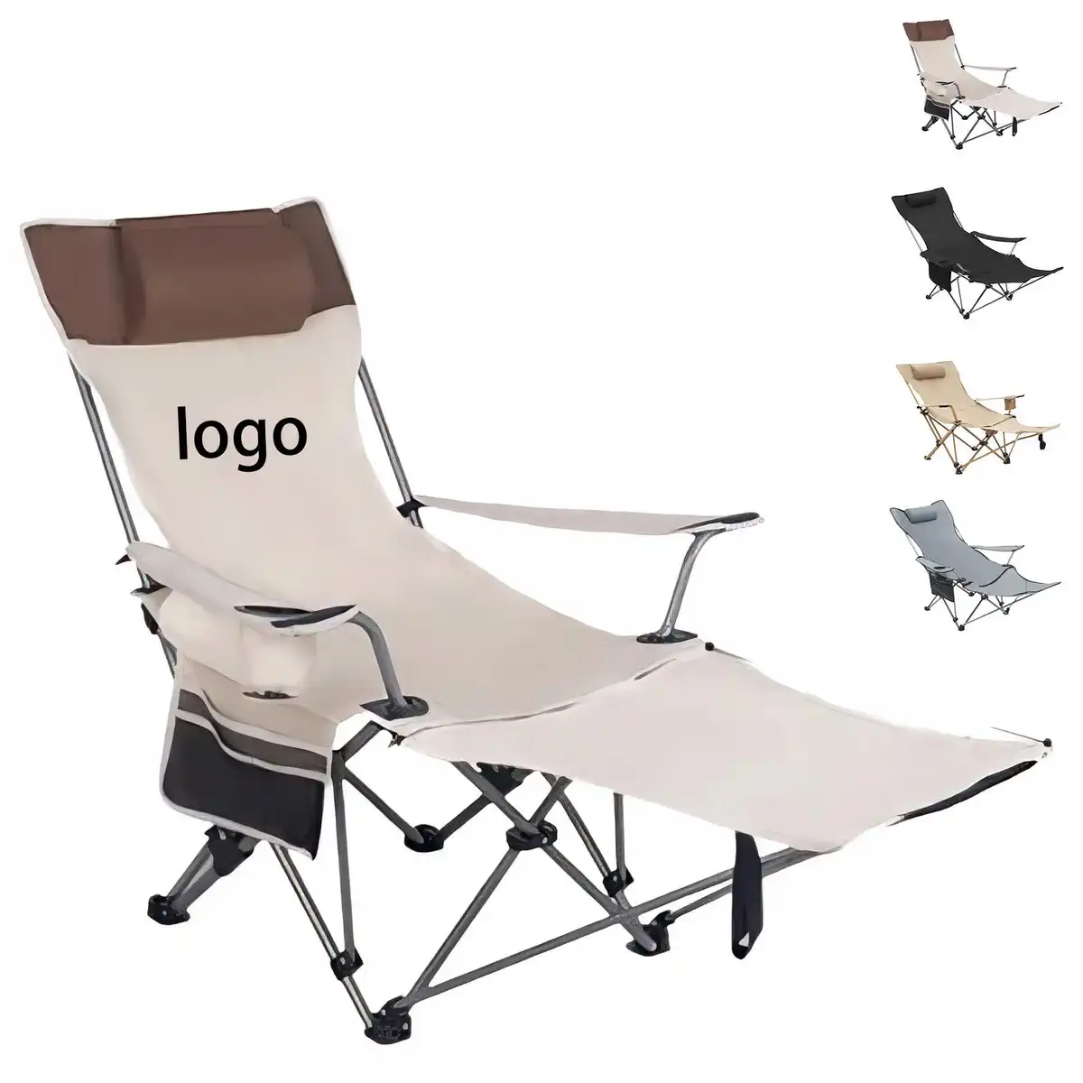 Foldable Outdoor Reclining Camp Chair product detail view