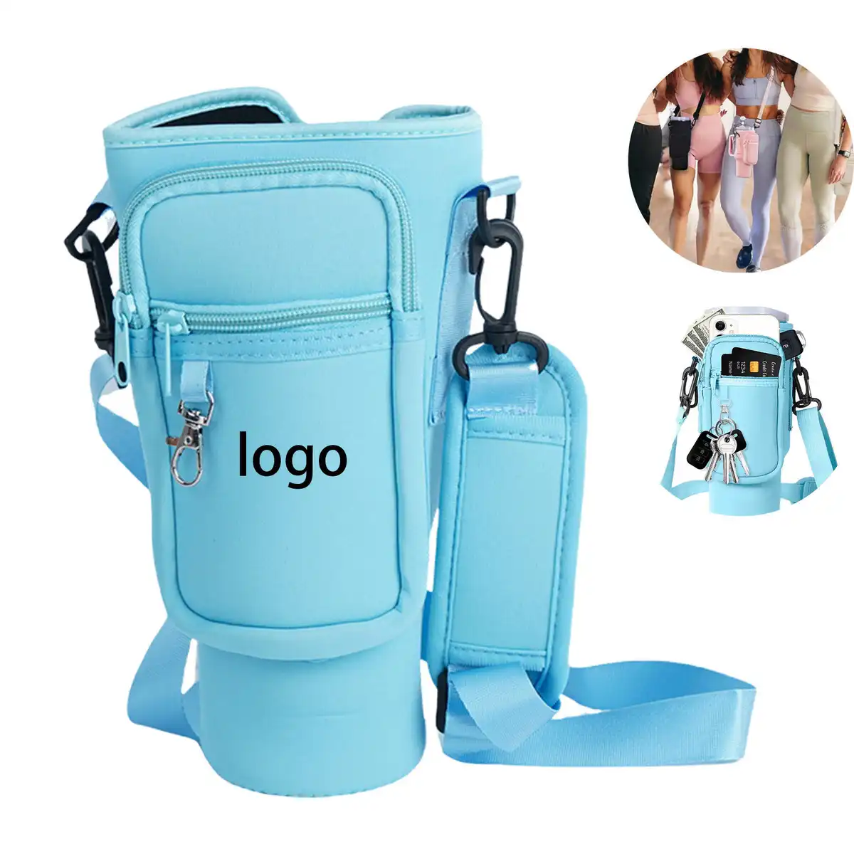 Elastic Water Bottle Sling Strap