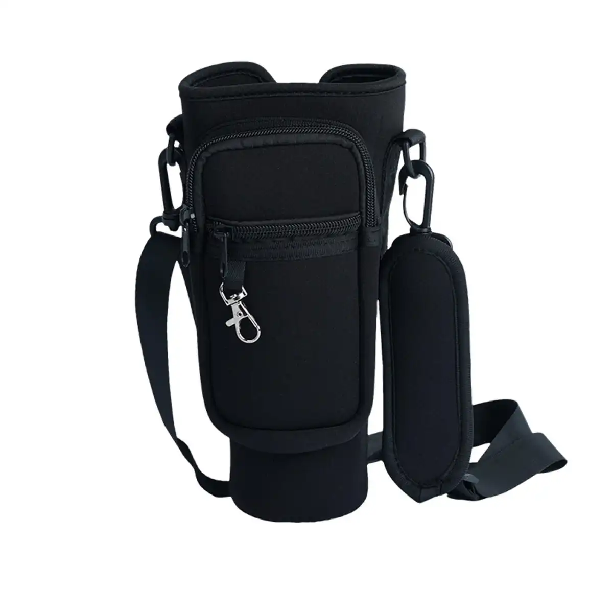 Elastic Water Bottle Sling Strap custom logo imprint view