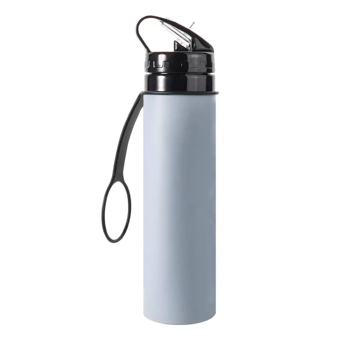 20oz Collapsible Silicone Water Bottle product with accessories