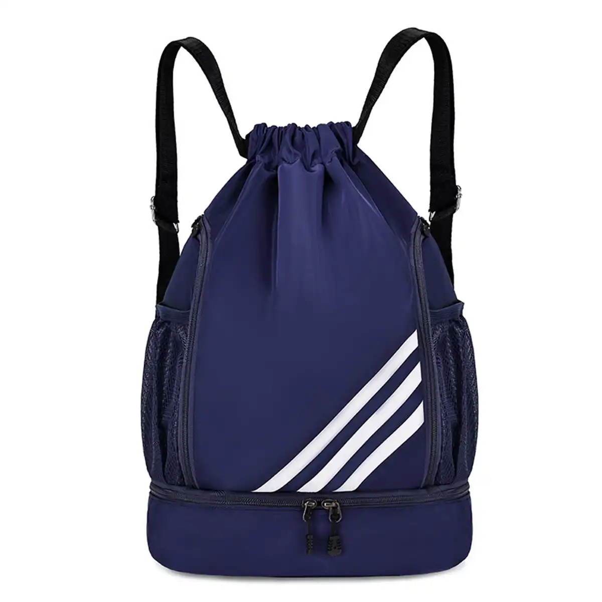Lightweight Nylon Drawstring Daypack custom logo imprint view