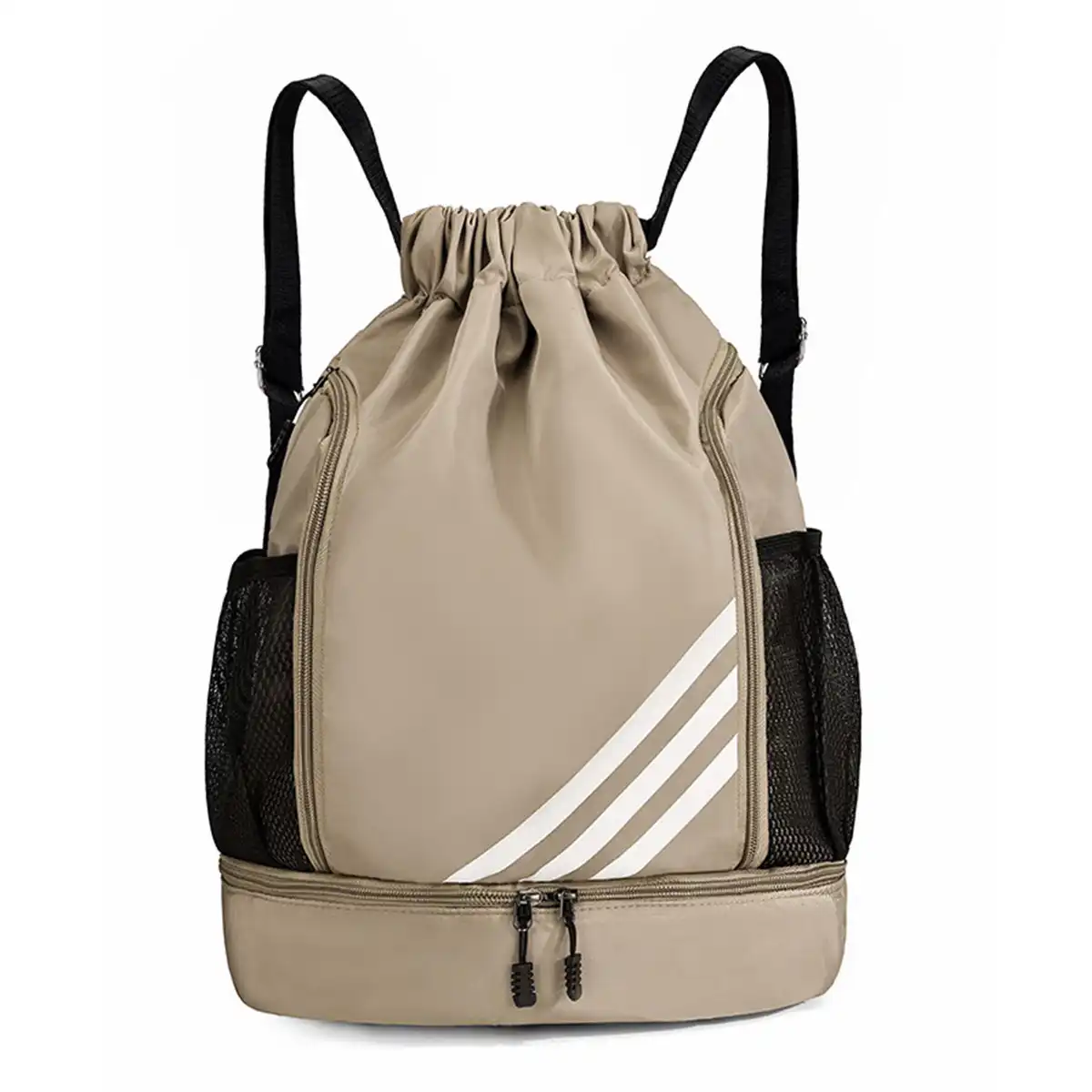 Lightweight Nylon Drawstring Daypack product in use