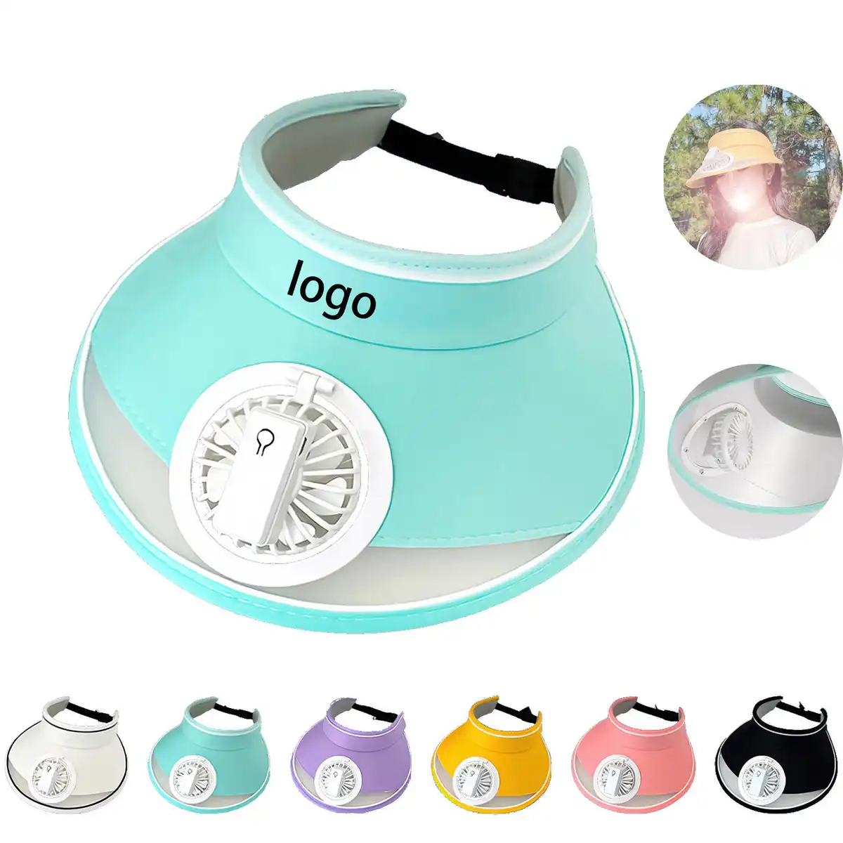 USB Rechargeable Cooling Fan Hat