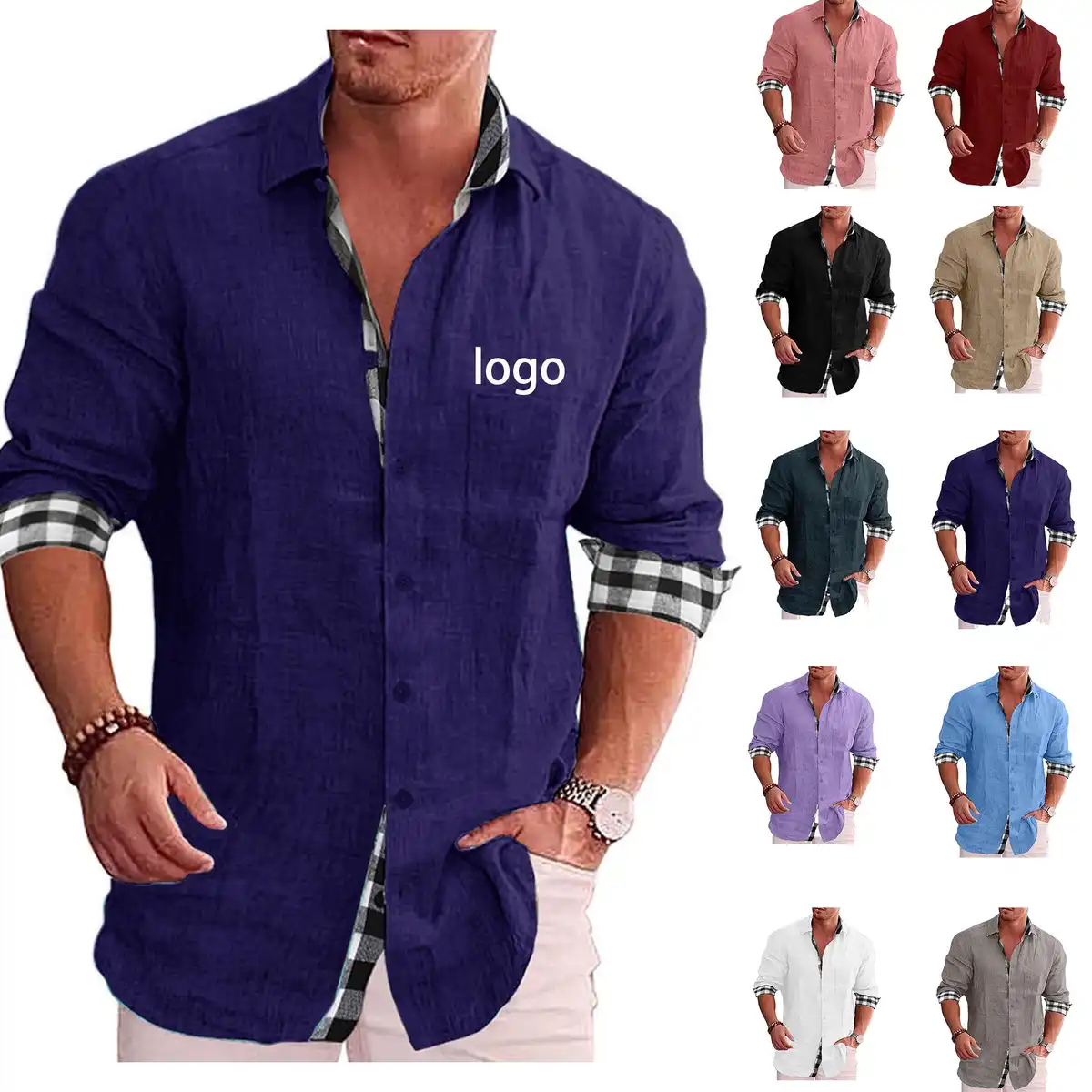 Breathable Linen Blend Summer Shirt