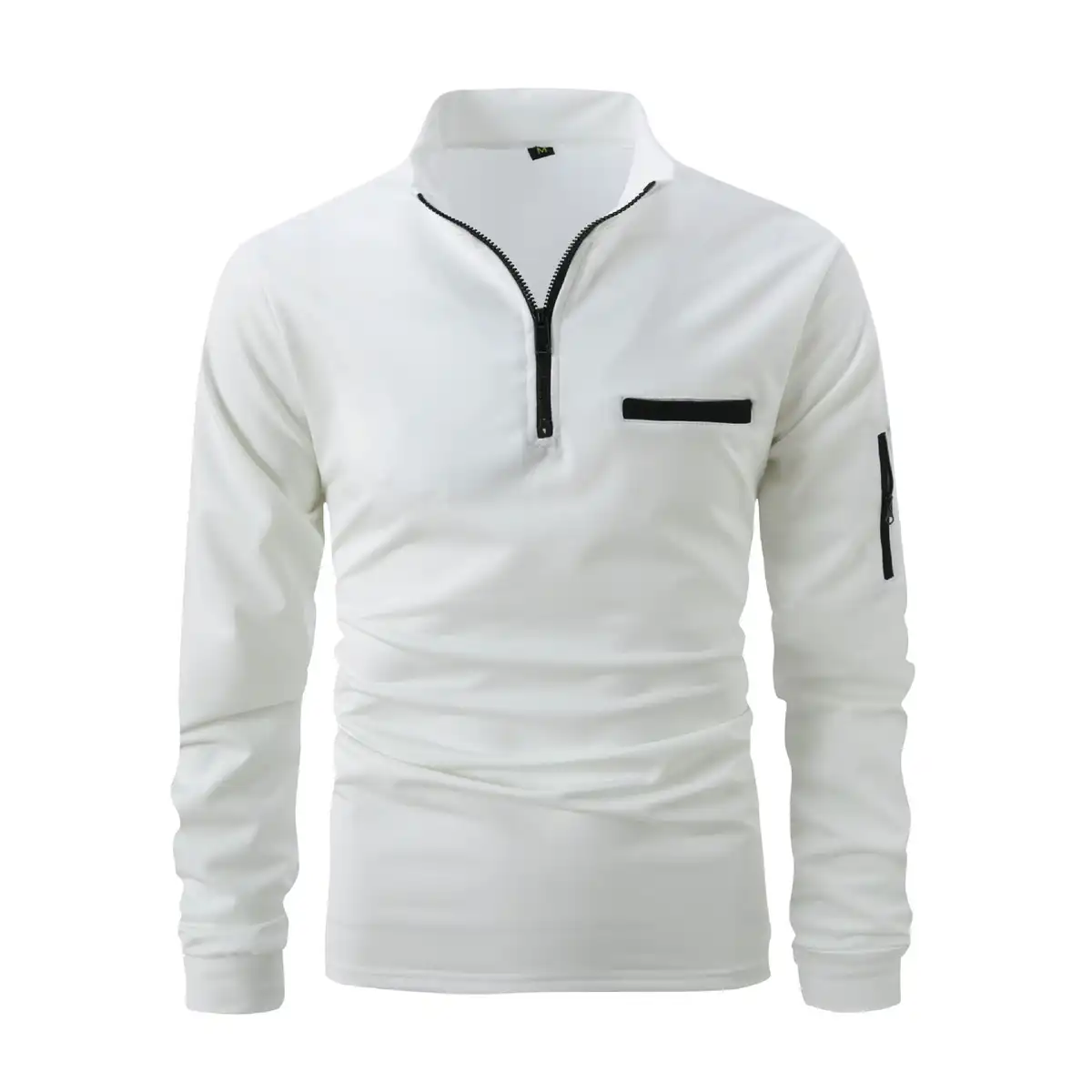Men's Long Sleeve Half Zip Polo alternate product angle