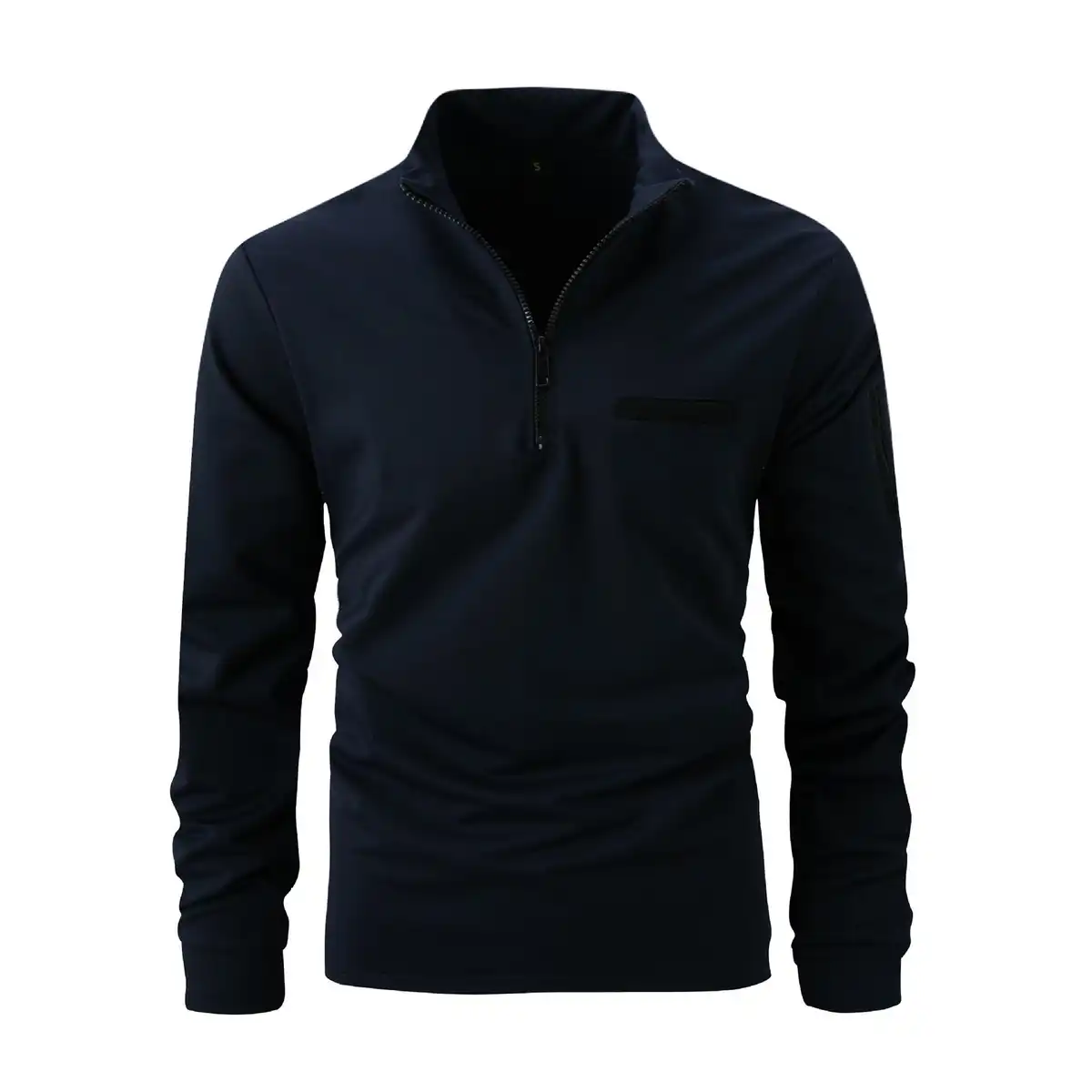 Men's Long Sleeve Half Zip Polo additional product view