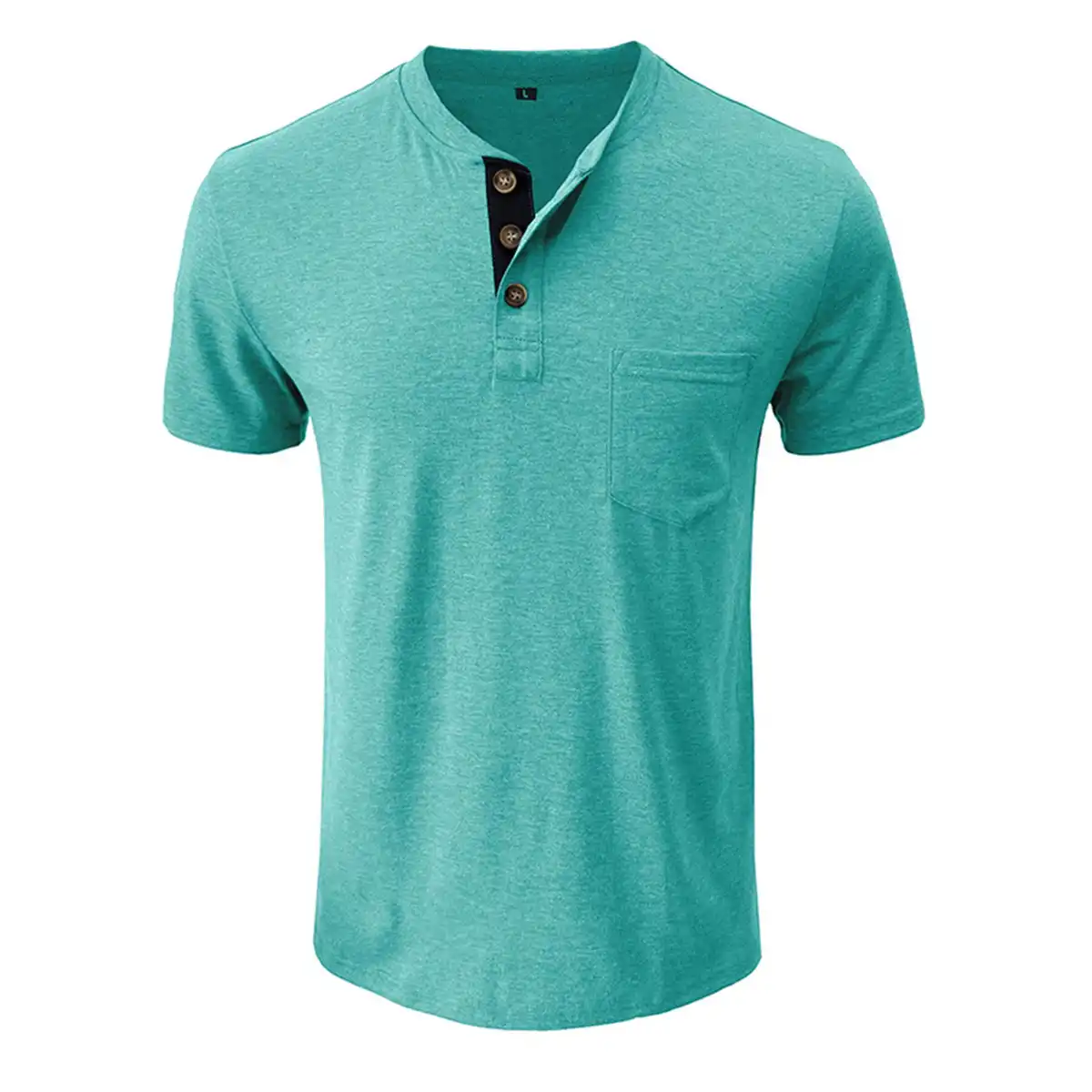 Soft Cotton Blend Casual Tee alternate product angle