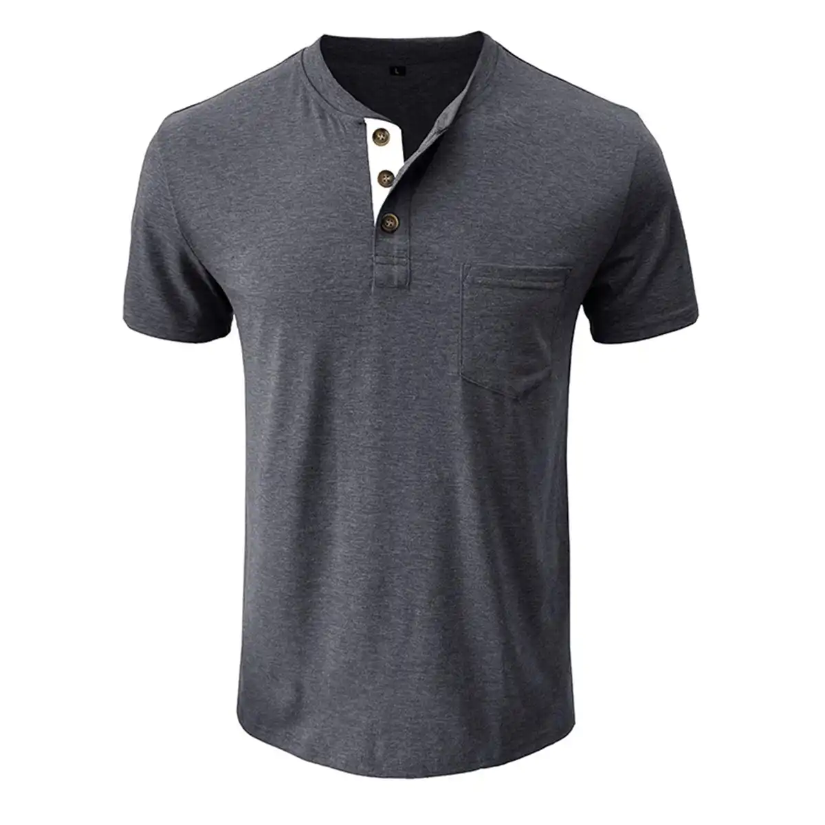 Soft Cotton Blend Casual Tee product in use