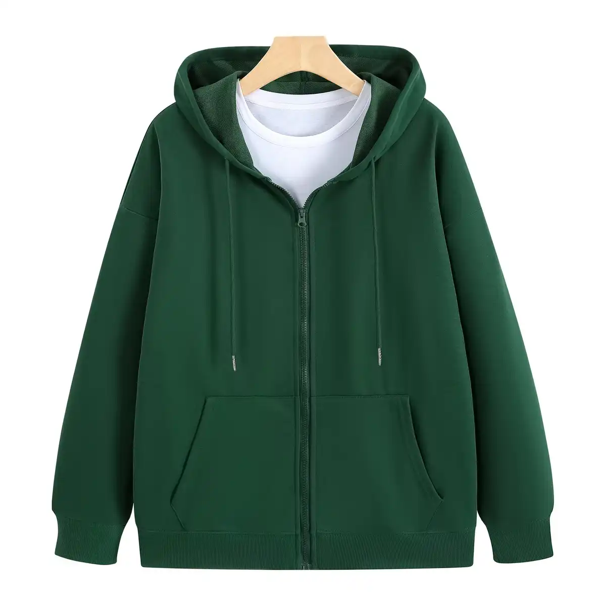 Cozy Full Zip Hoodie product close-up