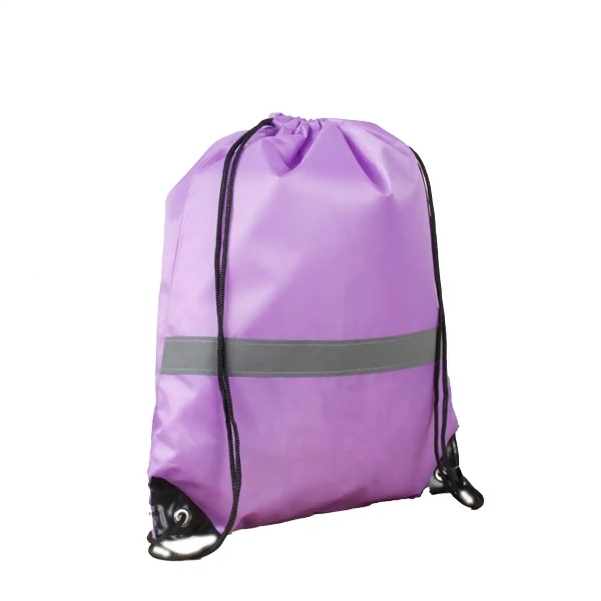 Reflective Drawstring Backpack product in use