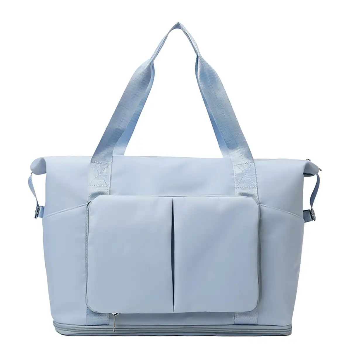 Foldable Gym Duffel Wet Dry custom logo imprint view