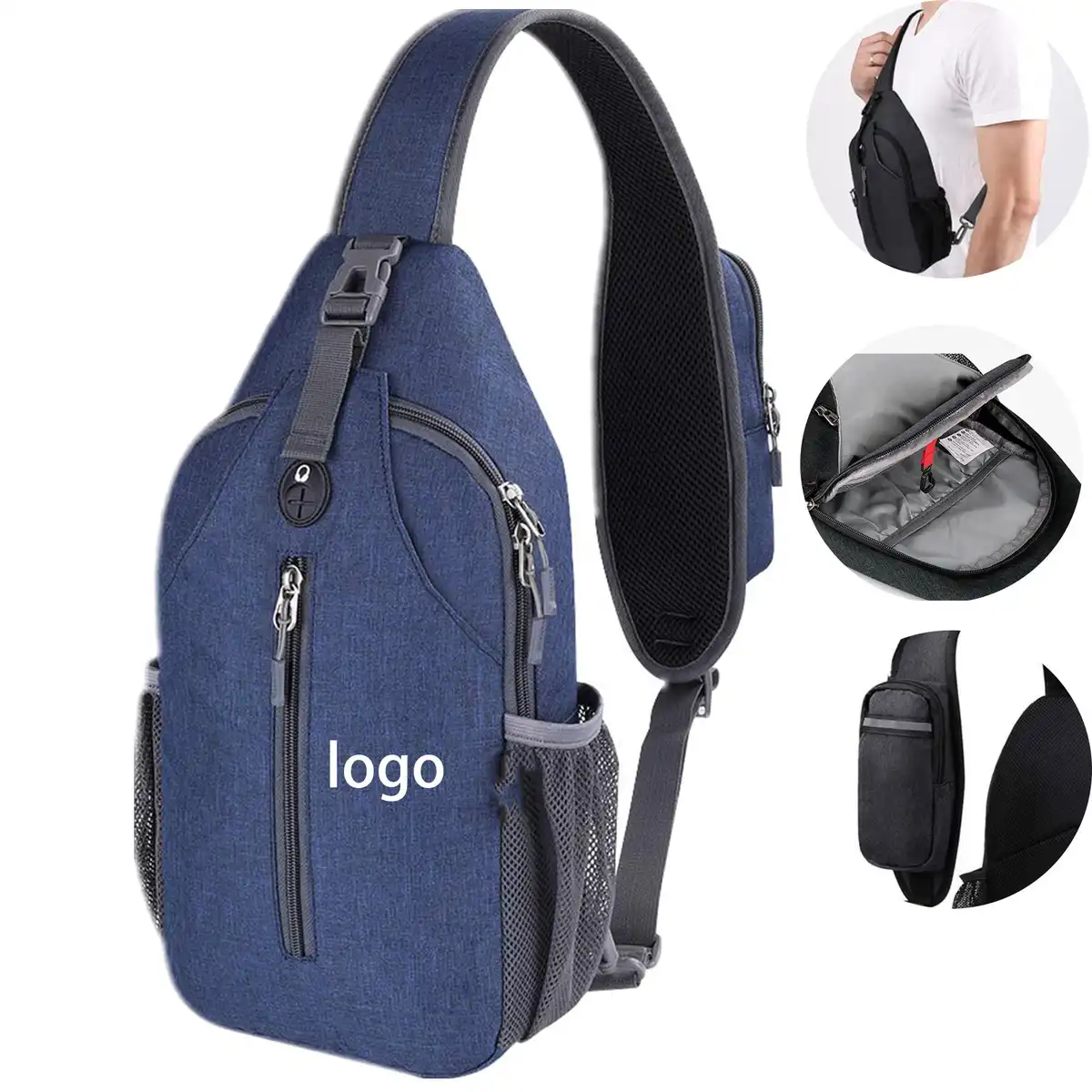Durable Oxford Crossbody Chest Bag