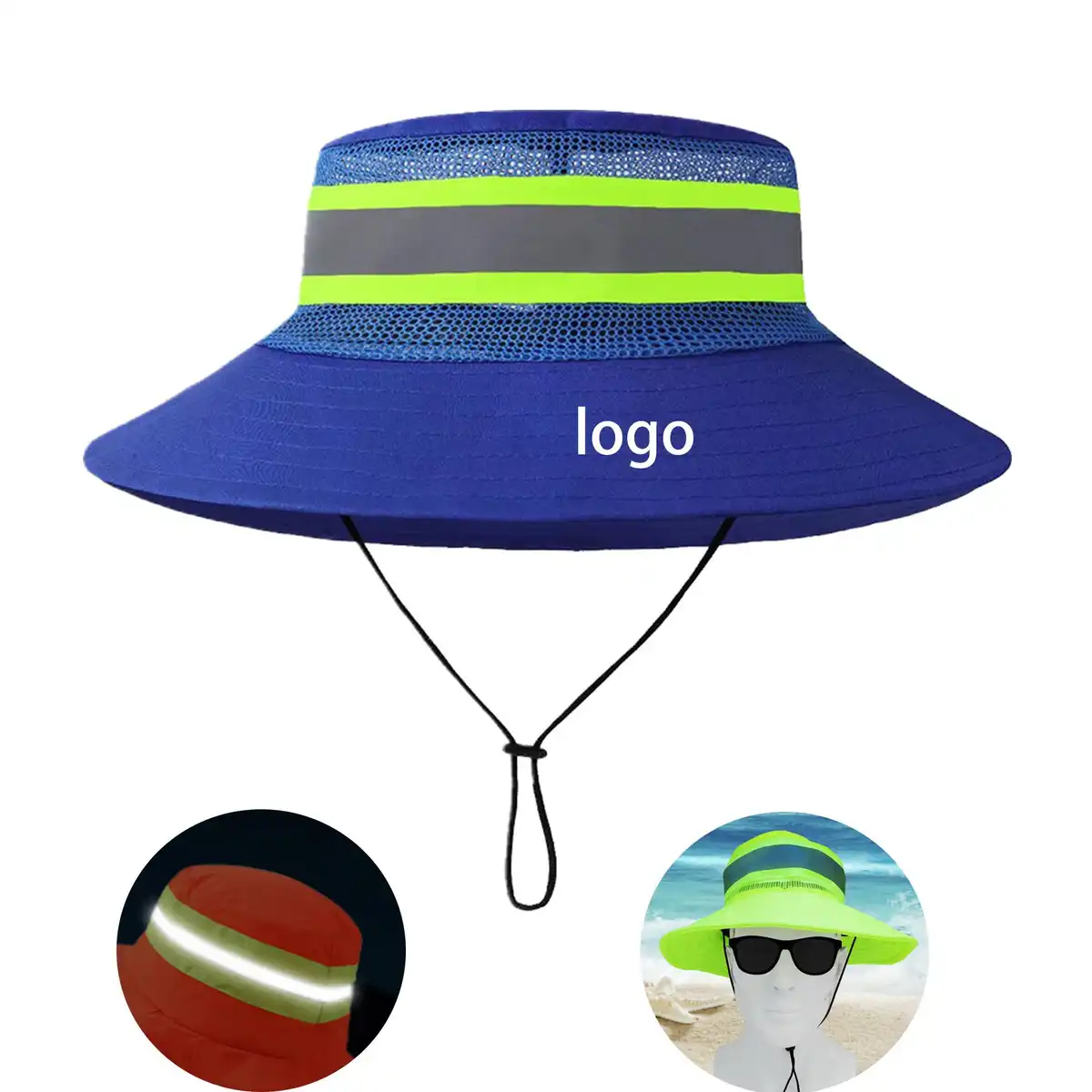Reflective Safety Hat Breathable Mesh