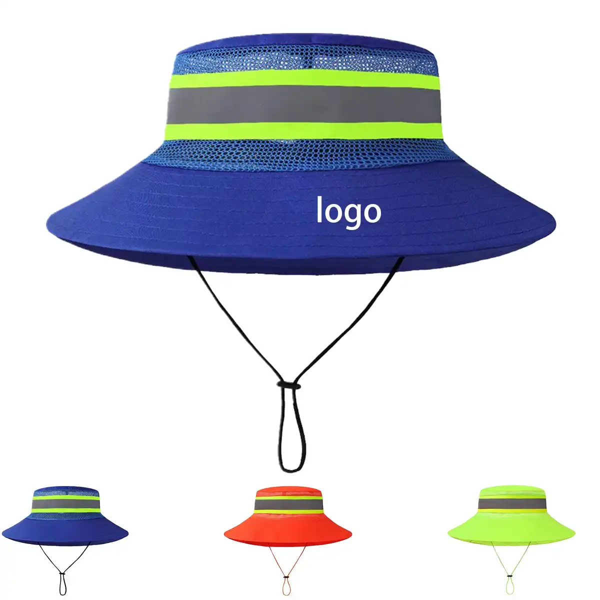 Reflective Safety Hat Breathable Mesh product detail view