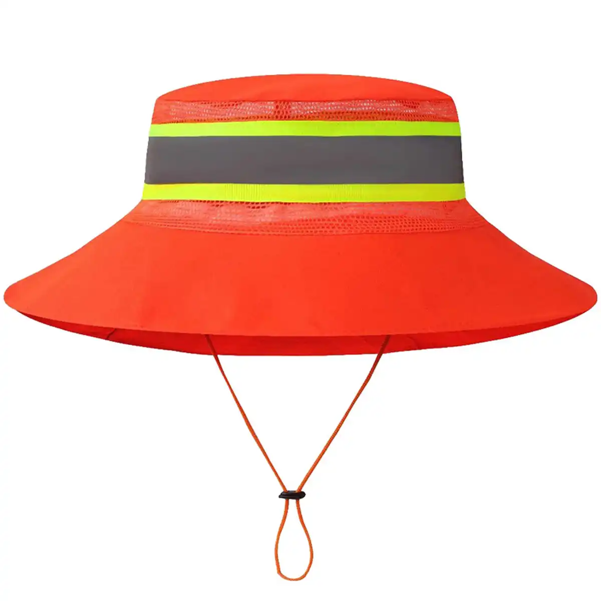 Reflective Safety Hat Breathable Mesh product close-up