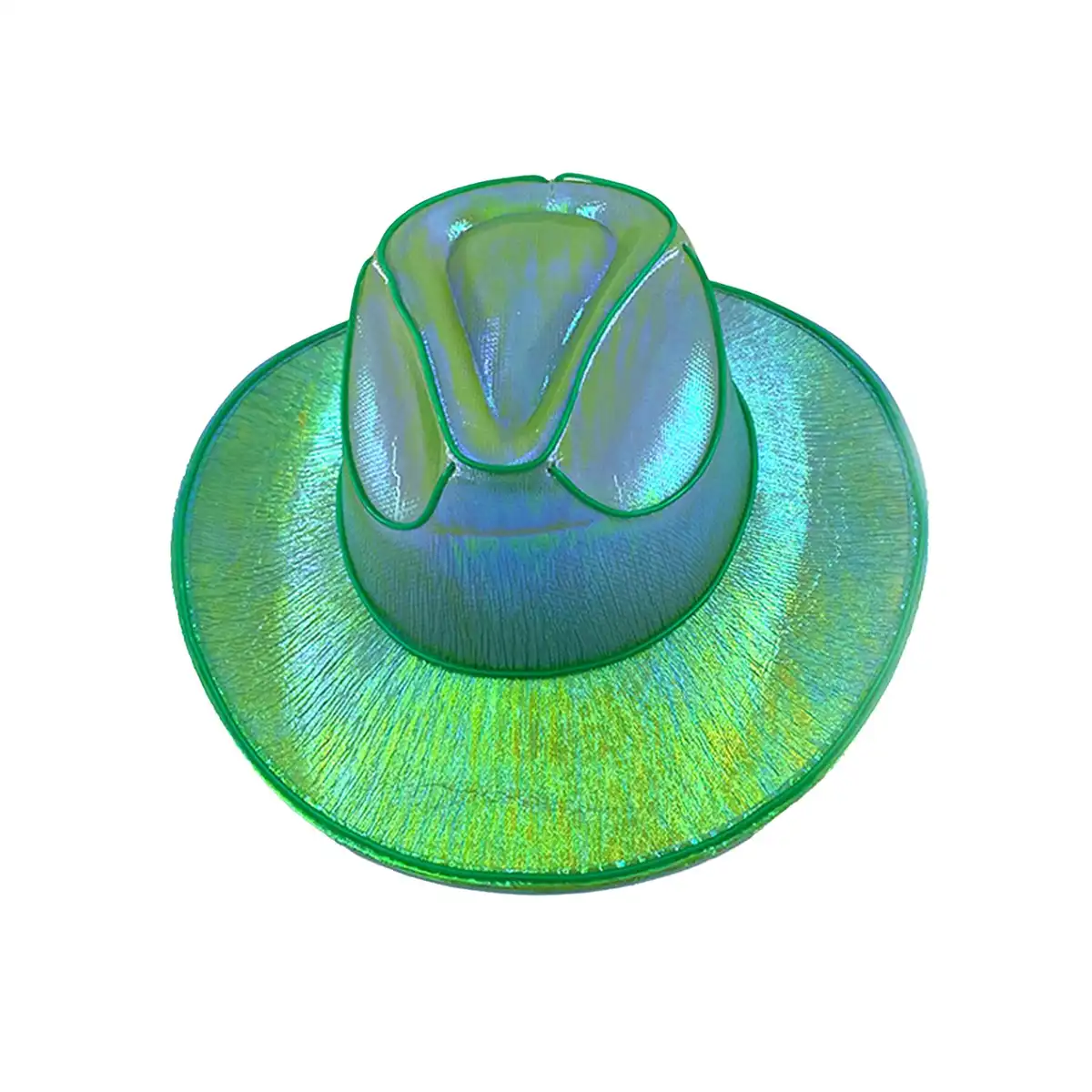 LED Cowboy Hat Multicolor Party product close-up