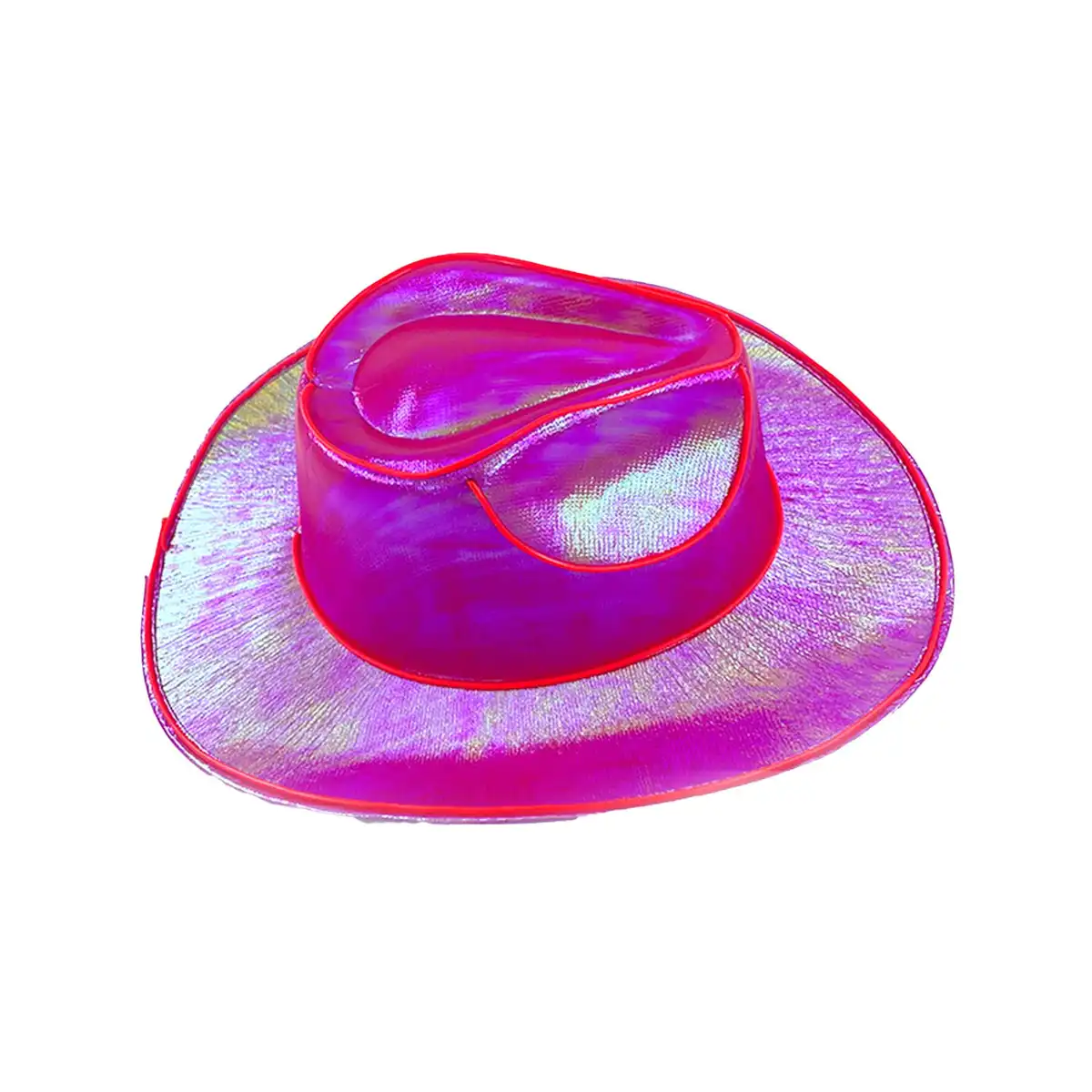 LED Cowboy Hat Multicolor Party custom logo imprint view