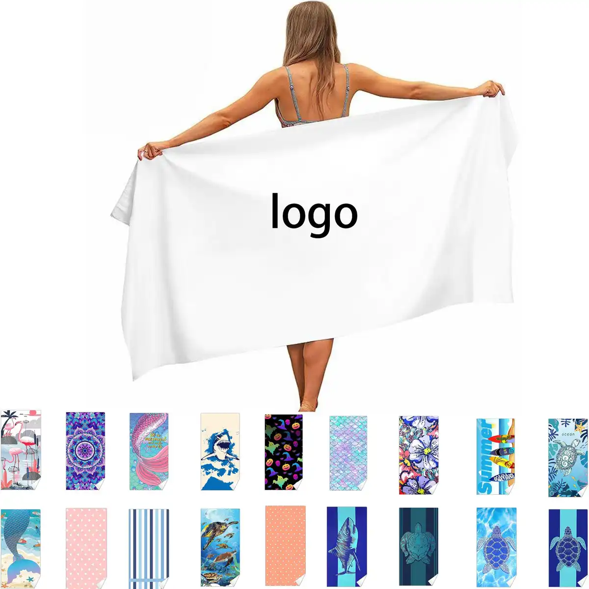 Quick Dry Microfiber Beach Towel product detail view