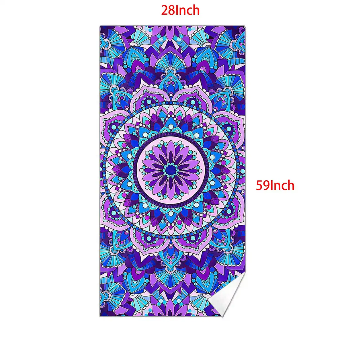 Quick Dry Microfiber Beach Towel alternate product angle
