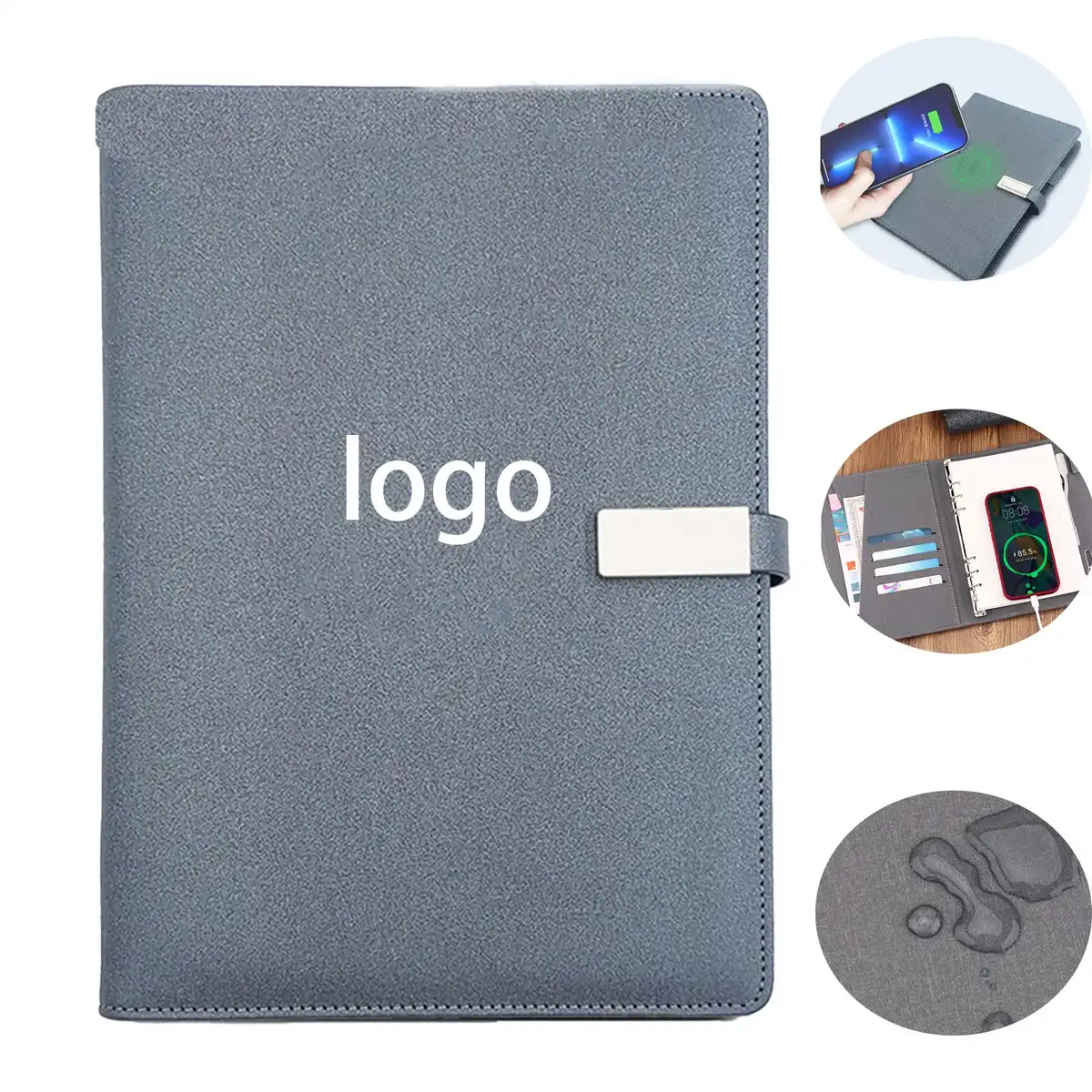 Leather Wireless Charging Journal