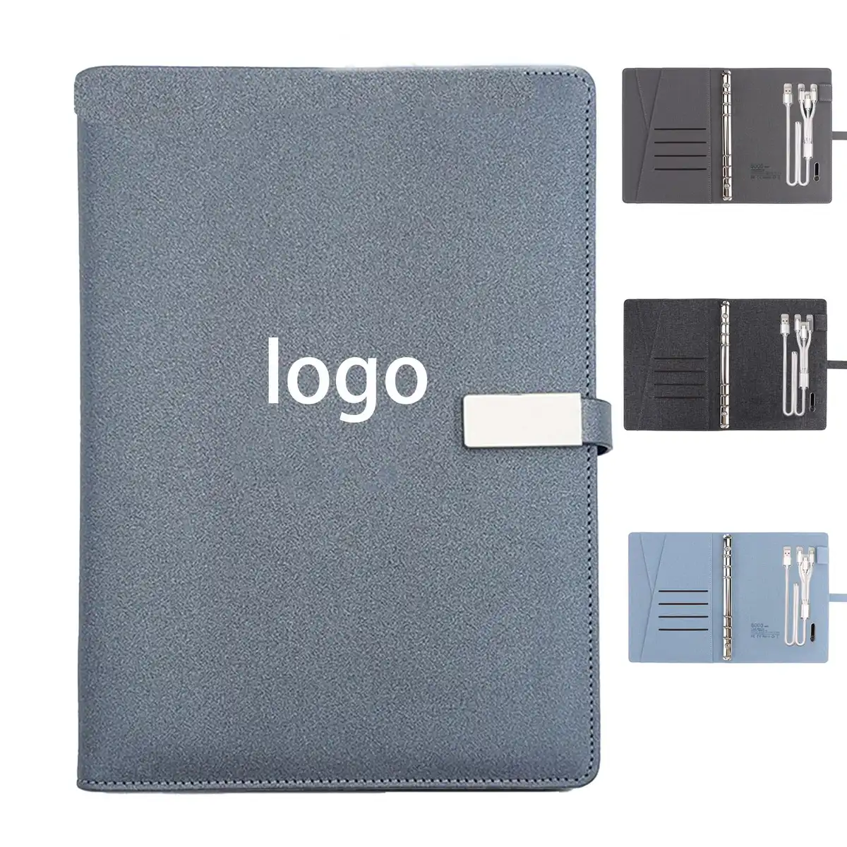 Leather Wireless Charging Journal product detail view