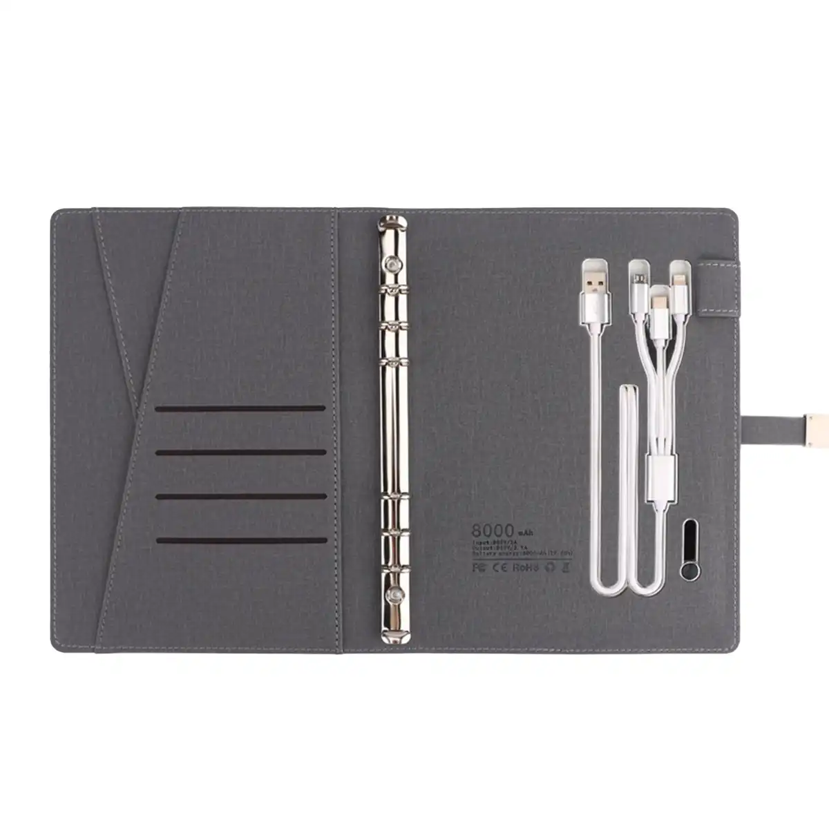 Leather Wireless Charging Journal product close-up