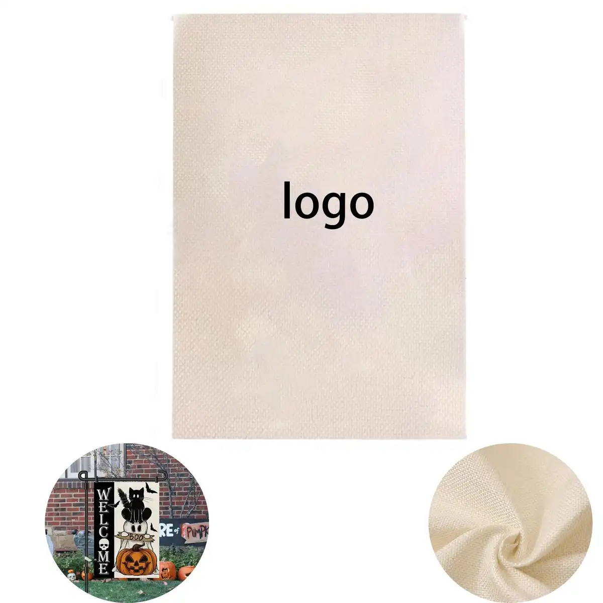 Durable Linen Garden Flag Decor