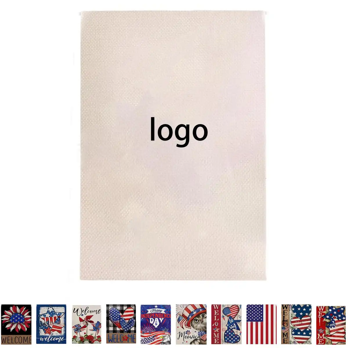 Durable Linen Garden Flag Decor product detail view