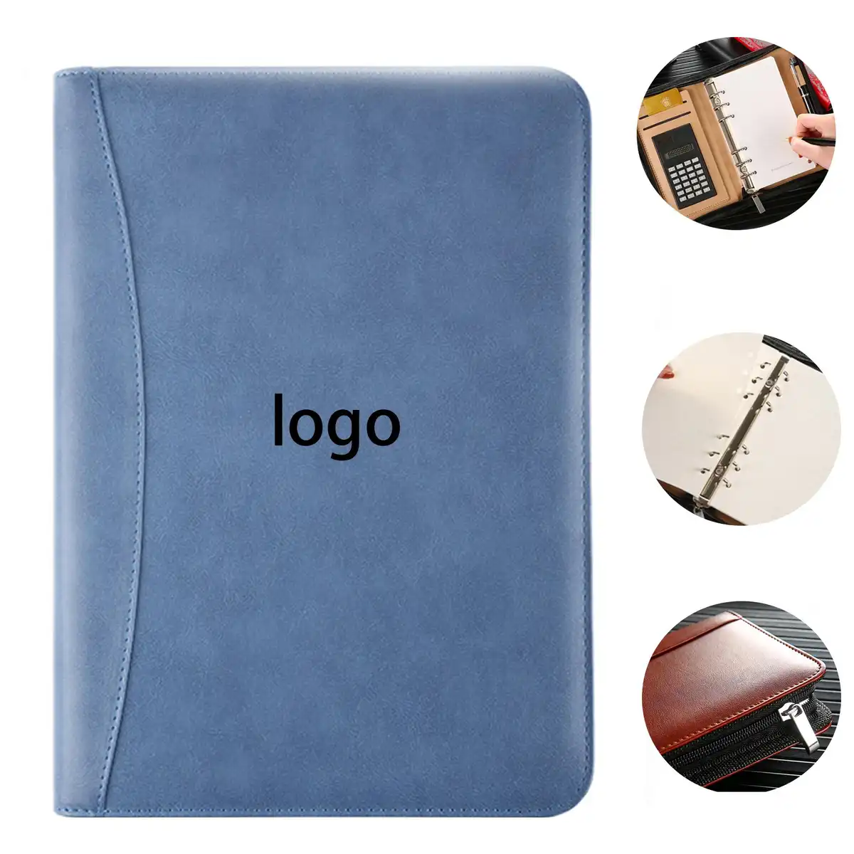 PU Leather Calculator Notebook