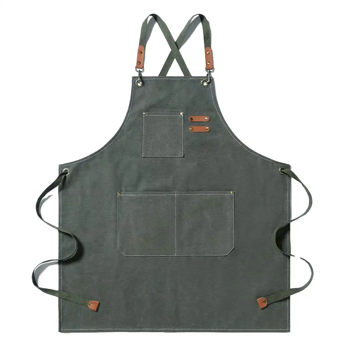 Durable Canvas Apron with Pockets product with accessories