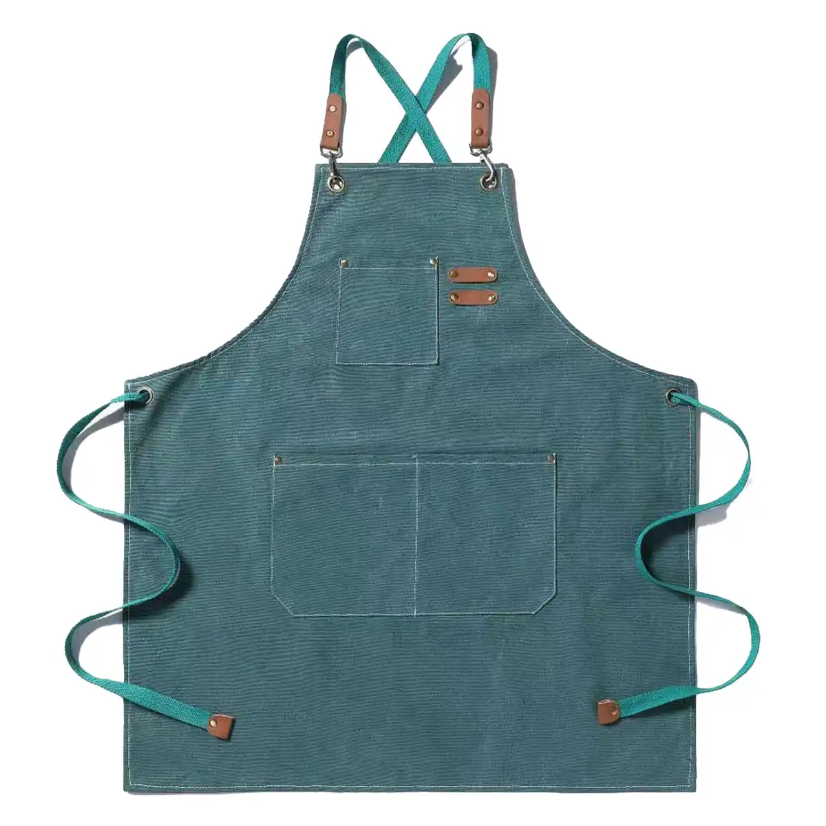 Durable Canvas Apron with Pockets custom logo imprint view