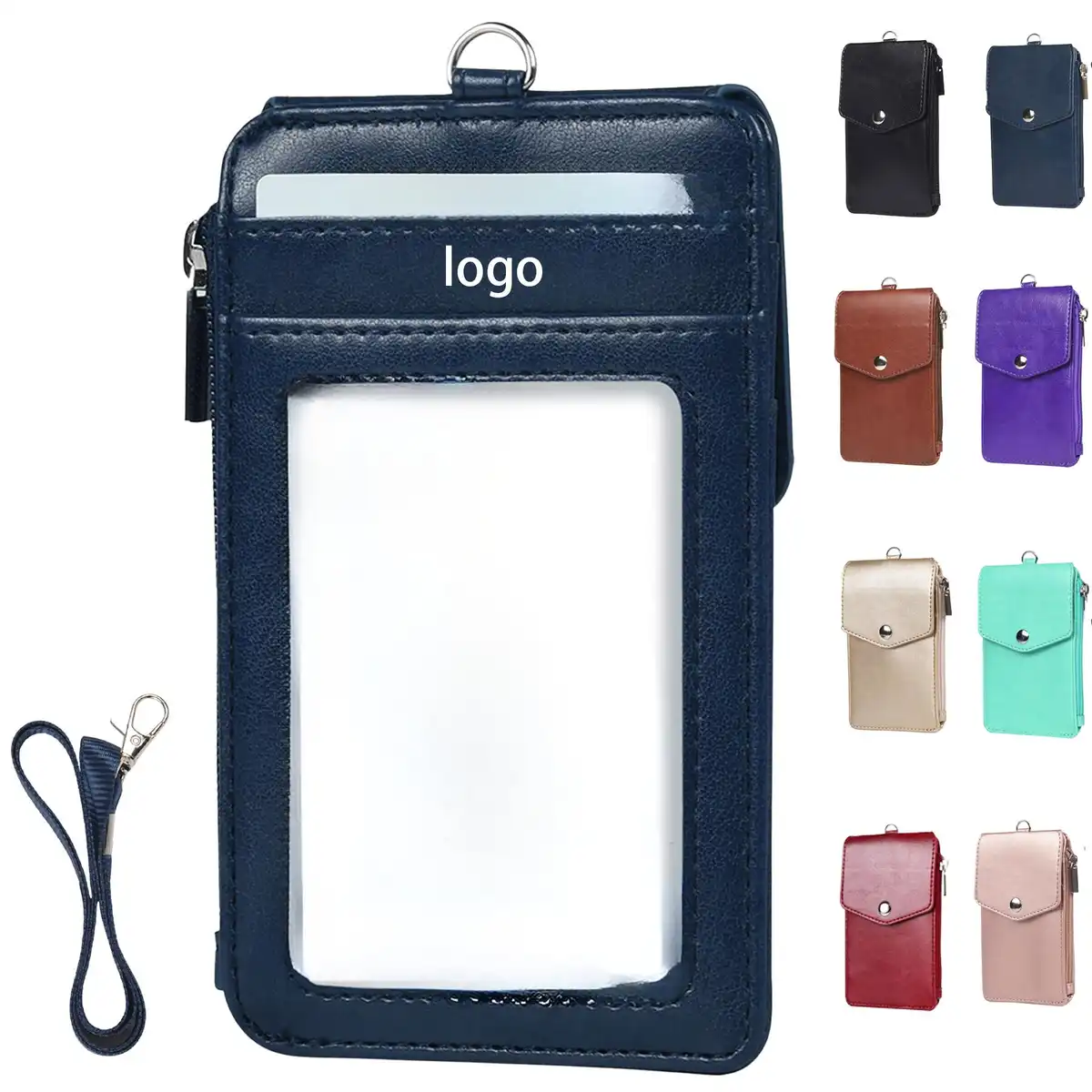 Genuine Leather ID Badge Holder product detail view