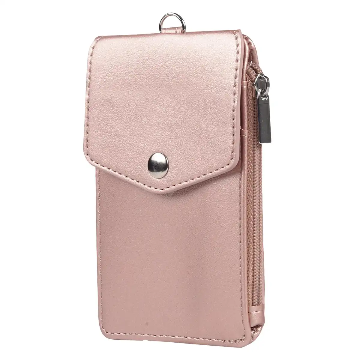Genuine Leather ID Badge Holder custom logo imprint view
