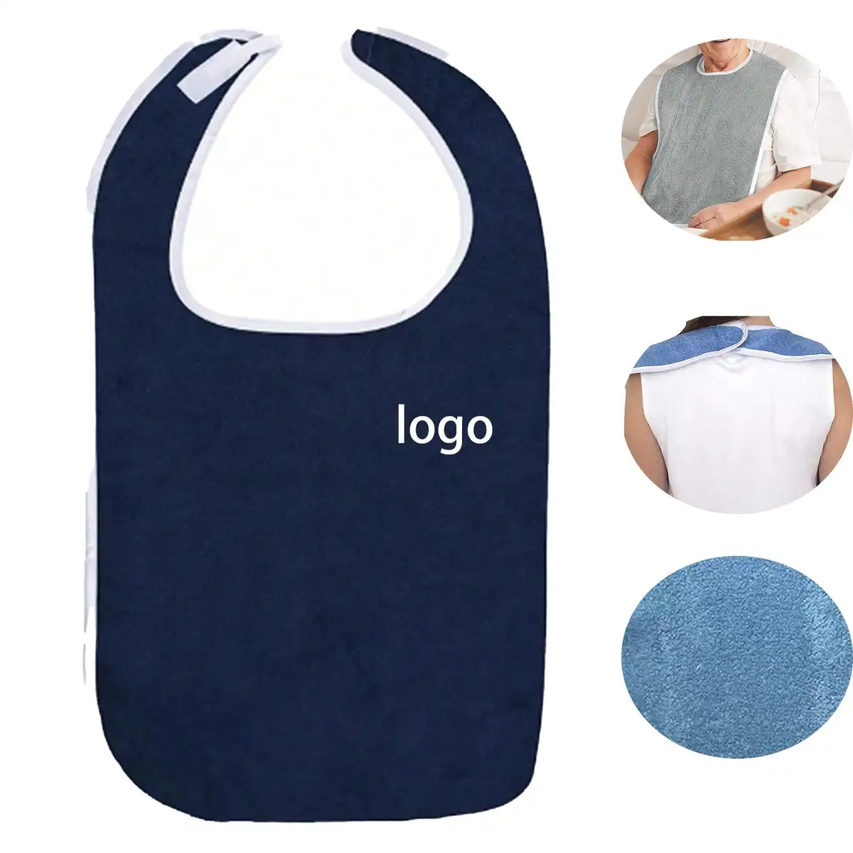 Soft Absorbent Adult Bib