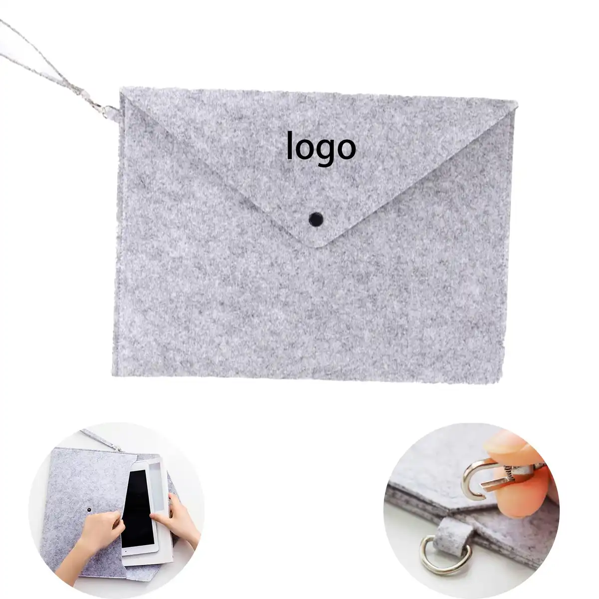 Elegant Felt A4 Document Organizer