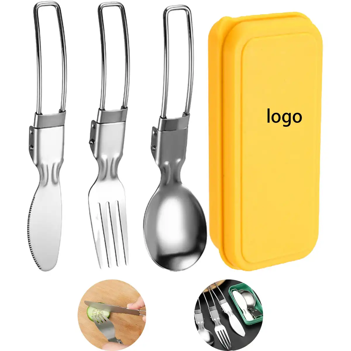 Compact Folding Cutlery Set