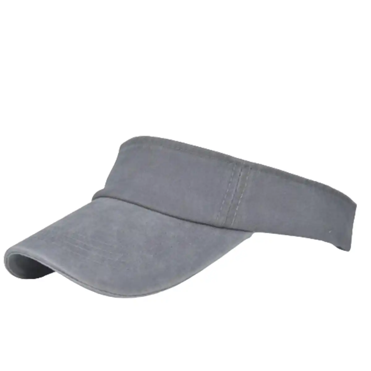 Breathable Denim Visor Cap custom logo imprint view