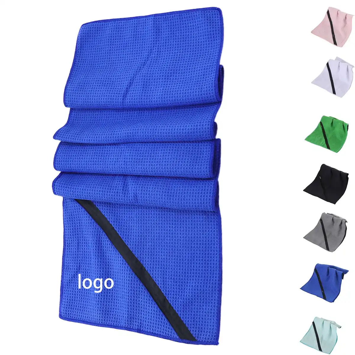Microfiber Sports Towel with Pocket product detail view