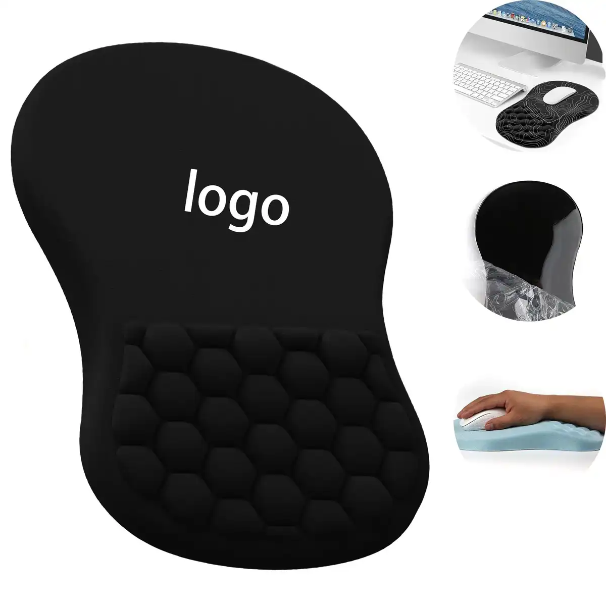 Ergonomic Mouse Pad with Massage Wrist Support