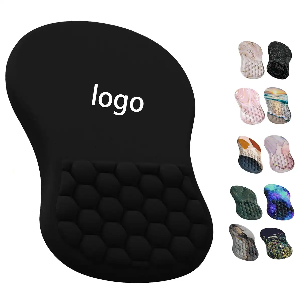 Ergonomic Mouse Pad with Massage Wrist Support product detail view