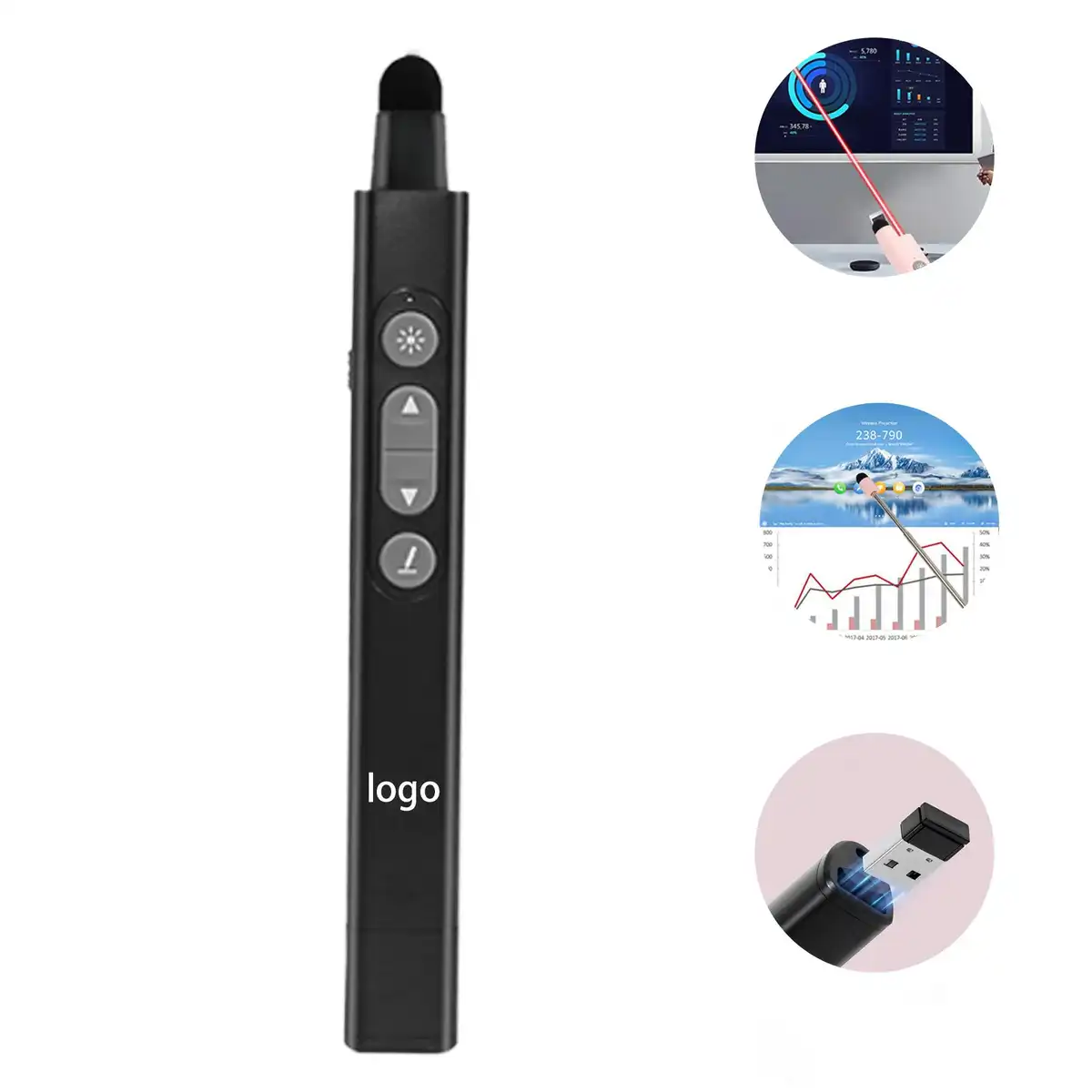 Wireless Presenter Remote with Laser
